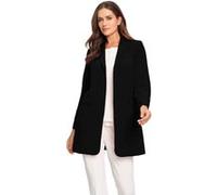 Longblazer HEINE "Longblazer", Damen, Gr. 42, schwarz, 95% Polyester, 5% Elasthan, Blazer Longblazer (22906818-42) schwarz