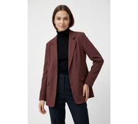 Longblazer VERO MODA "VMZELDA LS LOOSE BLAZER NOOS", Damen, Gr. 36, braun (andorra), Web, Obermaterial: 78% Polyester, 18% Viskose, 4% Elasthan, unifarben, loose fit Po-bedeckend, tiefer V-Ausschnitt,