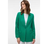 Longblazer VERO MODA "VMZELDA LS LOOSE BLAZER NOOS", Damen, Gr. 40, grün (bosphorus), Web, Obermaterial: 78% Polyester, 18% Viskose, 4% Elasthan, unifarben, loose fit Po-bedeckend, tiefer V-Ausschnitt