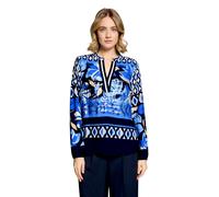 Longbluse BETTY BARCLAY "Damen mit Stehkragen", Damen, Gr. 36, dunkelblau, blau, Obermaterial: 100% Viskose, figurumspielend normal, Blusen Longbluse (45953927-36) dunkelblau, blau