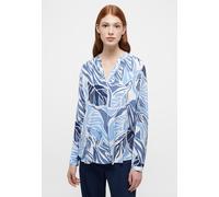 Longbluse ETERNA "LOOSE FIT", Damen, Gr. 34, blau (indigo), 100% Viskose, Blusen Longbluse (21156002-34)