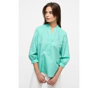Longbluse ETERNA "LOOSE FIT", Damen, Gr. 36, smaragd, 59% Baumwolle, 41% Leinen, Blusen Longbluse (67114556-36)