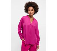 Longbluse ETERNA "LOOSE FIT", Damen, Gr. 40, pink (vibrant pink), 100% Viskose, Blusen Longbluse (61816748-40)
