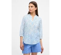 Longbluse ETERNA "LOOSE FIT", Damen, Gr. 44, azurblau, 54% cotton, 46% Viskose, Blusen Longbluse (18100148-44)