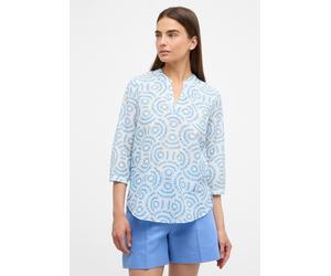 Longbluse ETERNA "LOOSE FIT", Damen, Gr. 44, azurblau, 54% cotton, 46% Viskose, Blusen Longbluse (18100148-44)