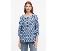 Longbluse ETERNA "LOOSE FIT", Damen, Gr. 44, blau, 100% Viskose, Blusen Longbluse (78080701-44)