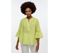 Longbluse ETERNA "LOOSE FIT", Damen, Gr. 48, acid lemon, 38% Leinen, 62% Lyocell, Blusen Longbluse (31494946-48)
