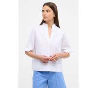 Longbluse ETERNA "OVERSIZE FIT", Damen, Gr. 46, weiß, 59% Baumwolle, 41% Leinen, Blusen Longbluse, EASY IRON (bügelleicht) (83225558-46)