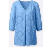 Longbluse himmelblau 40