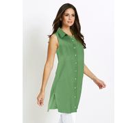 Longbluse INSPIRATIONEN, Damen, Gr. 36, grün (apfel), 100% Viskose, unifarben, Blusen Longbluse (96696338-36) apfel