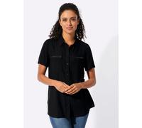 Longbluse INSPIRATIONEN, Damen, Gr. 42, schwarz, 100% Viskose, unifarben, Blusen Longbluse (10845604-42) schwarz