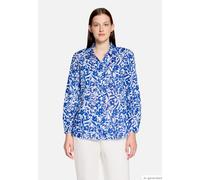 Longbluse langarm Weiß/Blau 36