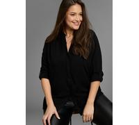 Longbluse LAURA SCOTT CURVE, Damen, Gr. 58, schwarz, Web, Obermaterial: 100% Viskose, unifarben, Basic, figurumspielend, V-Ausschnitt, Blusen Longbluse, im Tunika Stil aus weicher Viskose - GROSSE GRÖ