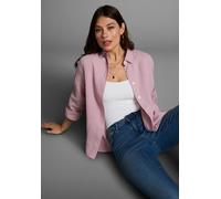 Longbluse LAURA SCOTT, Damen, Gr. 44, rosa (rose´), Web, Obermaterial: 100% Baumwolle, unifarben, Basic, lässig geschnitten, verstellbar, Blusen Longbluse, in Musselin-Qualität (50002055-44) rose´