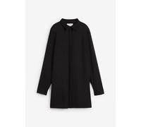 Longbluse mit Schlitz aus fließender Viskose 52