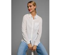 Longbluse OTTO PRODUCTS, Damen, Gr. 40, weiß, Web, Obermaterial: 100% Viskose (LENZING™ ECOVERO™), figurumspielend hüftbedeckend, Ärmel mit Ärmelschlitz Manschette, Blusen Longbluse (25662229-40) weiß