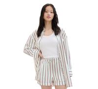 Tom Tailor Denim Hemdbluse in Überlänge in Weiss, Größe L