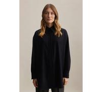 Longbluse Uni Melange Blau 34 (60.135311-0019-34)