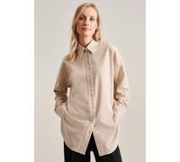 Longbluse Uni Melange Braun 46 (60.135311-0025-46)
