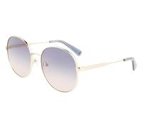 LONGCHAMP Damen LO161S Sonnenbrille, GOLD/BLUE PEACH, 59
