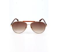 Longchamp Damen-Sonnenbrille in Gold - Größe 61 | Damen Brillen