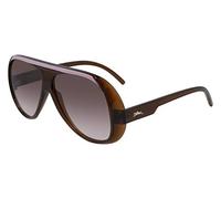 Longchamp LO664S 200 Brown Sunglasses Woman Iniettato, Aviator, 59