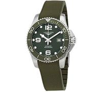 Longines HydroConquest Automatische Herrenuhr, grünes Zifferblatt, Grün, Green, Tauchen Uhr