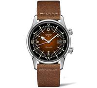Longines orologio Heritage Legend Diver Tropical Watch 42mm marrone automatico acciaio L3.774.4.60.2