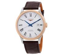 Longines Record Automatik weißes Zifferblatt Herrenuhr L2.821.5.11.2