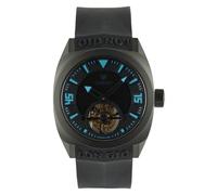 LONGIO Volcan Tourbillon Uhr - Mechanisches Tourbillon-Uhrwerk Titan DLC Gehäuse Präzisionstechnik Ergonomisches Gummiband Herren Hochleistungsuhr