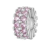 LONGLUCK 925er Sterlingsilber-Clip-Anhänger für Armbänder, Halsketten-Stopper-Clip-Perlen mit 5A-Zirkonia, Muttertagsgeschenke für Frauen