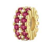 LONGLUCK 925er Sterlingsilber-Clip-Anhänger für Armbänder, Halsketten-Stopper-Clip-Perlen mit 5A-Zirkonia, Muttertagsgeschenke für Frauen