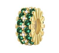 LONGLUCK 925er Sterlingsilber-Clip-Anhänger für Armbänder, Halsketten-Stopper-Clip-Perlen mit 5A-Zirkonia, Muttertagsgeschenke für Frauen