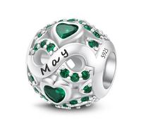 LONGLUCK Zwölf Monate Geburtsstein Charme für Pandora Armband und Halskette Geschenk für Frauen