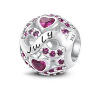 LONGLUCK Zwölf Monate Geburtsstein Charme für Pandora Armband und Halskette Geschenk für Frauen