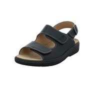 LONGO 1006510 Sandale schwarz/Leder 43 Schwarz Herren