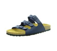 Longo 3 Riemen Bio Pantolette für Damen, blau, Größe 39 EU