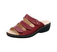 Longo Pantoletten Beq-Pantl-Wörishf-30 Granada/Leinen Madras/Anilin Rot Größe 38 Damen