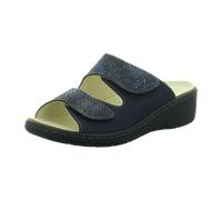 Longo Bequem-Pantolette,2xmarine für Damen, blau, Größe 42 EU