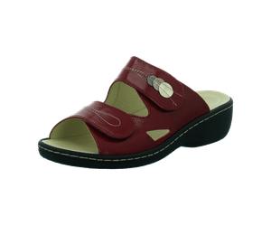 Longo Bequem-Pantolette,cherry/cos.-plat. für Damen, rot, Größe 41 EU