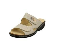 LONGO Damen 1044836 Beige Perlatoleder Pantolette Beige Gr. 38