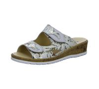 Longo Damen-Bequempantolette,gold/perle für Damen, weiß, Größe 37 EU