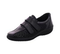Longo Damen-Klettslipper,black/black für Damen, schwarz, Größe 42 EU