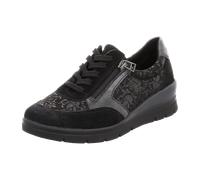Longo Damen-Schnürhalbschuh für Damen, schwarz, Größe 37 EU
