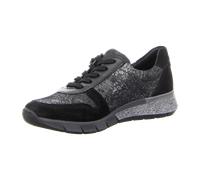 Longo Damen-Schnürhalbschuh für Damen, schwarz, Größe 39 EU