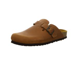 Longo Herren-Tieffußbett-Clog,caffee für Herren, braun, Größe 47 EU