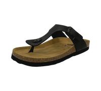 Longo Tieffußbett-Pantolette,schwarz für Damen, schwarz, Größe 42 EU