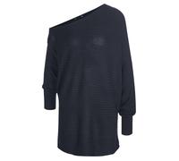 Longpullover ALBA MODA "Pullover Pullover", Damen, Gr. 36, blau (marine), Obermaterial: 50% Polyacryl PAN. 50% Viskose CV., Modern, Pullover Longpullover (48095810-36) marine