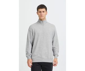 Longpullover BLEND "BHBriso", Herren, Gr. L, stone mix, Sweatware, 60% Baumwolle, 40% Polyester, unifarben, normal normal, hoch geschlossener Ausschnitt, Pullover Longpullover, Klassischer Sweat-Troye