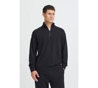 Longpullover BLEND "BHBriso", Herren, Gr. XL, schwarz, Sweatware, 60% Baumwolle, 40% Polyester, unifarben, normal normal, hoch geschlossener Ausschnitt, Pullover Longpullover, Klassischer Sweat-Troyer